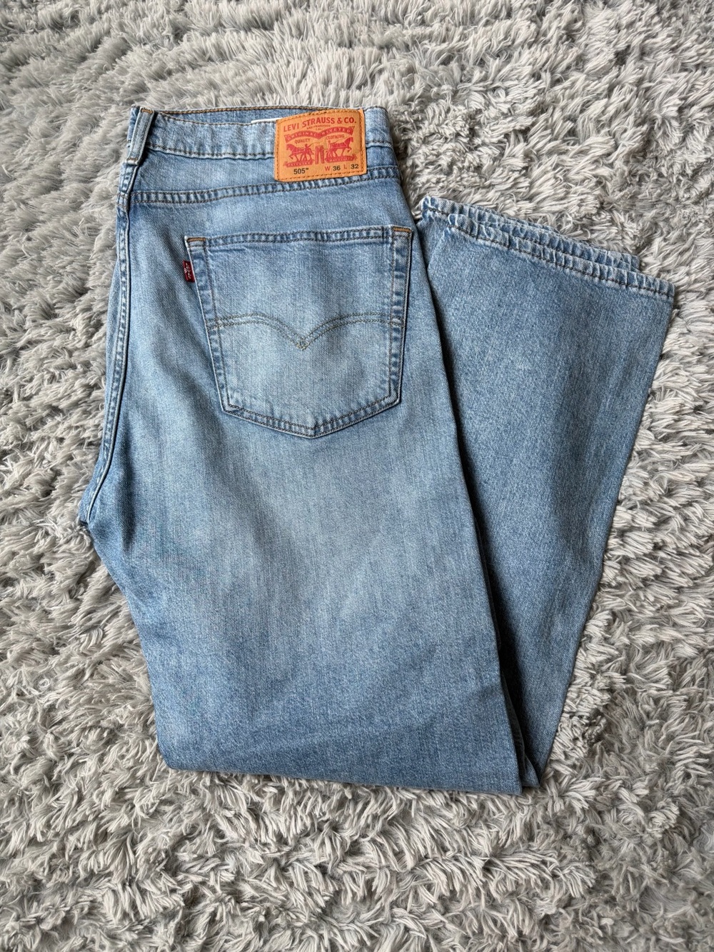 Levi's Light Blue Men's Jeans - Classic 505 Fit 36x32